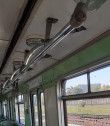 Régi orosz metróból származó utastéri hosszú kapaszkodó-szett, méret: k…
